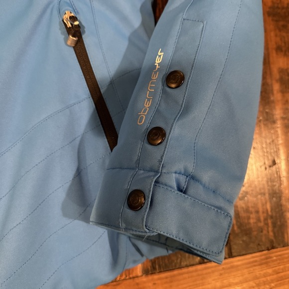 Obermeyer Blue Dupont Comformax Removable Hood Ski Jacket Womens Size 6